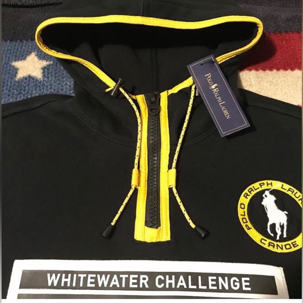 Vintage RALPH LAUREN POLO SLALOM WHITEWATER CANOE C1 CHALLENGE L Rlpc Rlx Skier - Picture 2 of 16